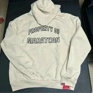 The Marathon Company Bone Color Hoodie